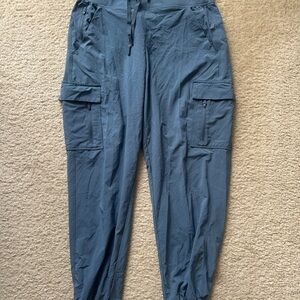 Womens Cargo Jogger Pants - Slate Blue